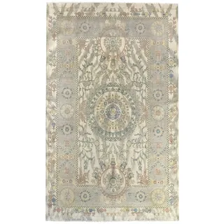 HAMID - Gadea Omid Beige Teppich, 100% Wolle, Orientteppich für Wohnzimmer, Schlafzimmer... (300 x 200)