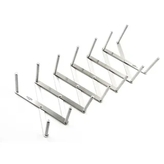 Napoleon Spare-Rib-Halter 7 cm Edelstahl Silber/Weiß