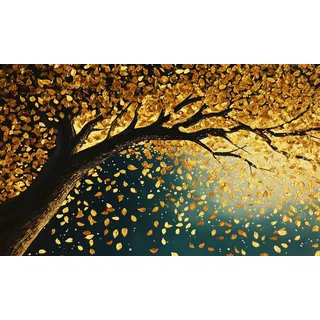 Heizkörperverkleidung fürs Wohnzimmer Magnetische Verkleidung Baum Herbst 60x100