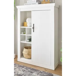 furn.design Highboard 105 x 146 cm Weiß / Pinie