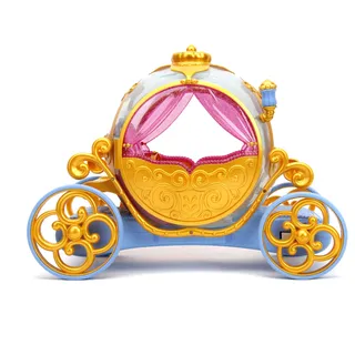 Jada Toys - Ferngesteuerte Disney Princess Kutsche (38 cm) mit Licht & Sound für Kinder ab 3 Jahre - RC Spielzeug-Fahrzeug für Prinzessinnen und Figuren bis 29,5 cm, max. 3,2 km/h