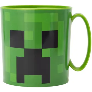 390 ML BPA FREIER PLASTIKBECHER MIKROWELLENGEEIGNET | MINECRAFT CREEPER GREEN