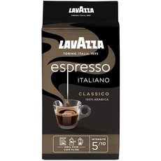 LAVAZZA - Espresso Italiano Classico – Italienischer Kaffee – 100% Arabica – Ausgeglichen – Intensität 5 – 8 x 250 g