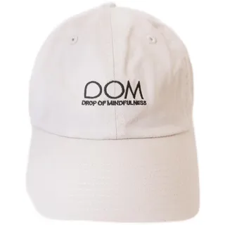 Drop of Mindfulness Active Life Style Cap, cremefarben, bequeme Kappe für Damen, mit verstellbarem Riemen, Kopfbedeckung für Damen, aus Baumwolle mit Logstickerei, Einheitsgröße