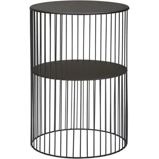 Landscape Beistelltisch , Schwarz , Metall , rund , Rundrohr, rund , 39x55x39 cm , Bsci , Wohnzimmer, Wohnzimmertische, Beistelltische, Beistelltische Metall