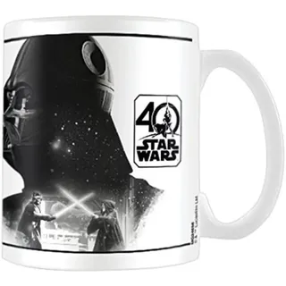 Pyramid International AFMG24656 Star Wars 40th Anniversary (Darth Vader) Official Boxed Ceramic Coffee/Tea Mug, Paper, Multi-Colour, 11 x 11 x 1.3 cm