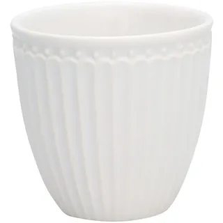 Greengate - Becher, Tasse, Kaffeetasse, Mini Latte Cup - Alice - Porzellan - White - 125 ml