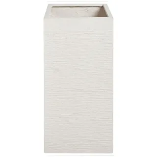 Beliani Blumentopf 33 x 33 x 70 cm Beige