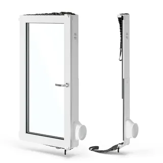 AEG AWKIT5 Fensterabdichtungs-Set für portable Klimageräte 15 cm Schlauchdurchmesser grau-weiß