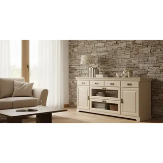 Sideboard HOME AFFAIRE "Rügen", kaschmir, B:180cm H:85cm T:40cm, Massivholz, Sideboards, Sideboard, Kommode aus massiver Kiefer, FSC, Breite 145 oder 180 cm