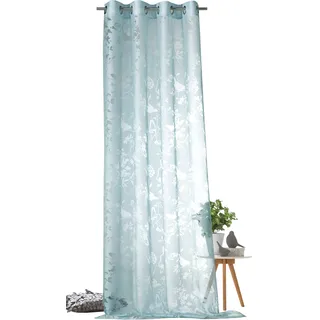 WECKBRODT »Shorty« Ösen 1, Stk. tlg. Ausbrenner, Allover,transparent,Motiv Vögel und Zweige, Gardine, Store,