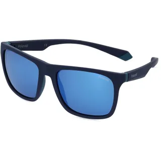 Polaroid PLD 2141/S VGL/5X MATTBLUE AZU Sunglasses Unisex Acetate, Standard, 18