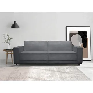 dorel home "ALLIE Schlafsofa 225 cm", Bett-Funktion (108/190cm), trendiger Cord o. pflegeleichter Velours,