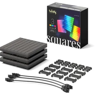Twinkly Squares Extension Pack (TWQ064STW-03-BAD) Schwarz