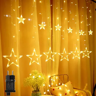 kimuwote Lichtervorhang LED 2 m Warmweiß