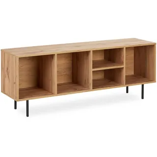 Homestyle4u TV Board Holz TV-Schrank Lowboard Unterschrank Sideboard 140cm