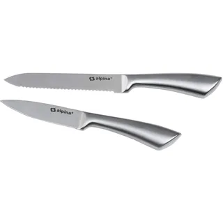 Alpina Kochmesserset 2-tlg. 20/24 cm Edelstahl Silber