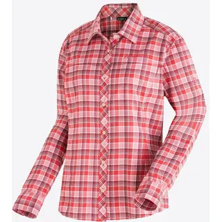 Maier Sports Kendra L/S Damen Bluse Wanderbluse Langarmbluse rot 38