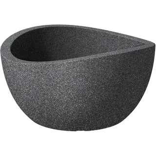 Scheurich Wave Globe Ø 40 x 21 cm schwarz granit