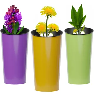 Koala Spain (3 Stück) Mataly Gartenvase Gelb Grün Lila