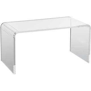 Vevor Beistelltisch 813 x 401 x 414 mm, U-förmiger Acryltisch Beistelltisch, Transparenter Couchtisch für Getränke, Essen, Snacks, Verwendet im Wohnzimmer, Schlafzimmer, Arbeitszimmer usw.