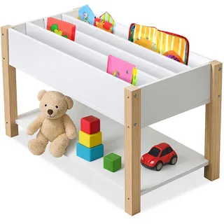 Relaxdays Bücherregal Kinder , Weiß , Holzwerkstoff, Holz , 80x44x40 cm , Babymöbel & Kindermöbel, Babyzimmer, Babyregale & Kinderregale