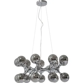 Kare Design Hängeleuchte Atomic Balls, Silber, Ø74cm, Pendelleuchte, Lampe, Deckenleuchte, Esstischleuchte, Wohnzimmer, 43-172 cm höhenverstellbar, Leuchtmittel nicht inklusiv