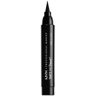 NYX Professional Makeup That’s The Point Eyeliner - Eyeliner-Kollektion mit 7 tiefschwarzen Stiften, verschiedene Applikatoren, 1, 1 ml, Put A Wing On It