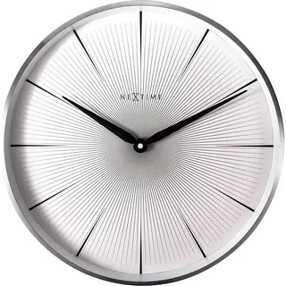 Nextime Quarz-Wanduhr 40,00 cm 3511WI grau/weiß