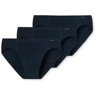 SCHIESSER Minislip Essentials mit kleinem Logo am Bund blau