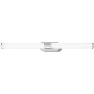 Briloner LED-Spiegelleuchte 2117014, mit IP44, neutralweiße Lichtfarbe, 9W, Chrom-Matt, 60 cm