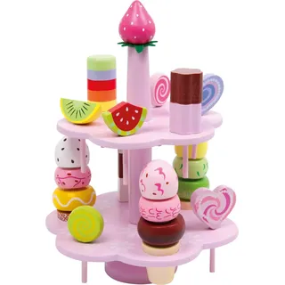 Small Foot Company Small Foot Etagere Süßigkeiten aus Holz, Zubehör für Kaufmannsladen und Kinderküche, für Kinder ab 3 Jahren, 3312, Mehrfarbig