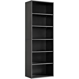 mokebo Bücherregal 60 x 34,5 x 180 cm Anthrazit