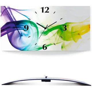 Artland Wanduhr »Rauch - Abstrakt« wahlweise mit Quarz- oder Funkuhrwerk, lautlos ohne Tickgeräusche, bunt