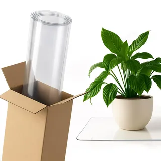 Tulup Schutzunterlage 120 x 50 cm – Transparente – Schutzmatte , Kunststoff , Rechteckig , 50x120x0.2 cm , Heimtextilien, Wohntextilien, Tischwäsche, Tischsets