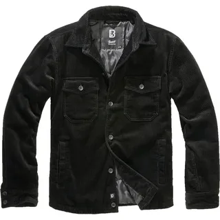 Brandit Textil Corduroy Jacke schwarz L