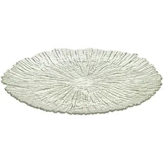 Vivalto Teller dekorativ Ø 32 cm , Türkis , Glas , 2 cm , Dekoration, Dekoartikel, Dekoteller & -tabletts