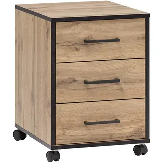 MÖBELPARTNER Montana Rollcontainer 40,1 x 50 x 57 cm braun