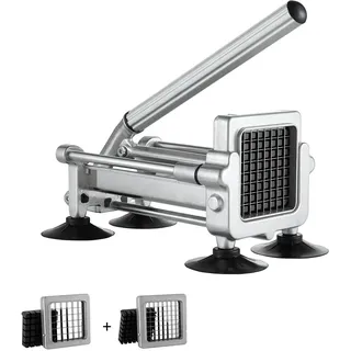 Vevor Pommes-Frites-Schneider Kartoffelschneider mit 1/2 Zoll & 3/8 Zoll Edelstahlklingen