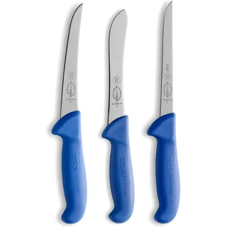 Friedr. Dick ErgoGrip Messerset 3-tlg. 15 cm flexibel Blau