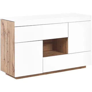 Beliani Sideboard mit 2 Türen Schreibtisch Goran
