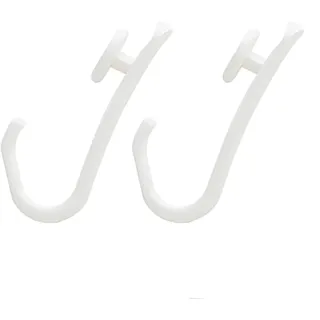 Sealskin Ersatz-Haken für Easy-Roll Duschvorhangstange, Duschvorhangringe aus Kunststoff, 12 Stück, Farbe: Weiß