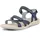 Flat Sandal Damen Blau Marine 36