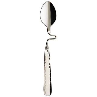Villeroy & Boch - NewWave Caffè Kaffeelöffel, kleiner Löffel im NewWave Wellendesign aus hochwertigem Edelstahl, spülmaschinenfest, 17,5 cm, 14-5714-0160, Silber