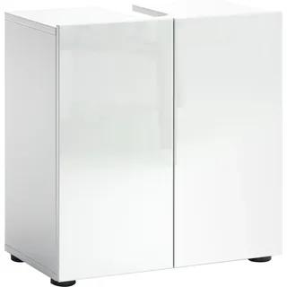 INOSIGN Waschbeckenschrank »MISTER, WBU, Bad-Unterschrank, 60 cm breit, 2 Türen, 2 Fächer« Breite 60 cm, weiß