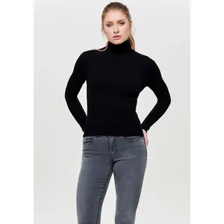 Only Rollkragenpullover »ONLKAROL L/S ROLLNECK PULLOVER KNT NOOS«, Gr. XS, Black, , 22893327-XS