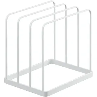 Yamazaki 5052 TOWER Tabletthalter, weiß, Stahl, Minimalistisches Design, 19,5 x 16 x 19,5 cm (LxBxH)