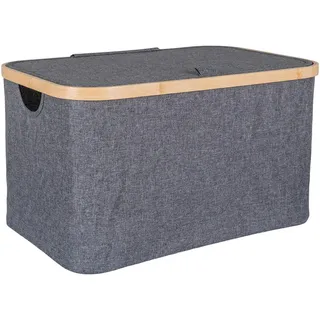 House Nordic Aufbewahrungskorb Noto 30 x 45 x 2 cm grau