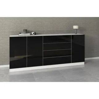 borchardt Möbel Sideboard »Vaasa« Breite 190 cm, schwarz
