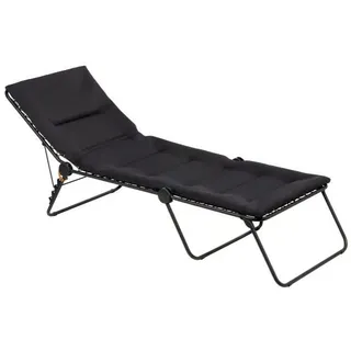 Lafuma Siesta L Sonnenliege 201 x 70 x 81 cm Schwarz/Acier